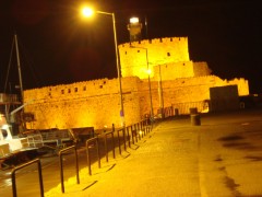 Agios Nikolaos Lighthouse by night - Rhodes