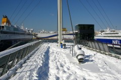 Snow at Piraeus