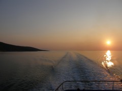 sunrise over the ionian sea