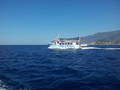Meis Express sailing from Kas, TK, 6 8 2012