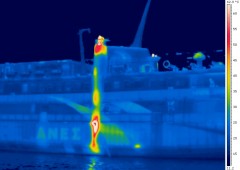 Thermography picture of "Ag. Nektarios Aiginas" smokestack