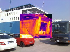 Romilnta at Piraeus - Thermal image embedded in digital photo