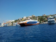 Dodekanisos Express between Kahramanlar 4 And Meis Express In Kastellorizo, 6 8 2012