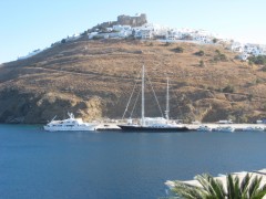 Sidarta I & Corelia, berthed In Astypalea Old Port, 4 8 2011