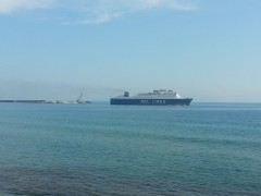 Taxiarchis, sailing from Kavala, 20140220 150712