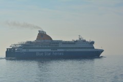 BLUE STAR PATMOS out of Piraeus Port , 31.1.2016
