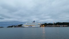 Silja Europa berthed inHelsinki 20160706