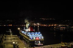 NISSOS CHIOS docked at Kavala Port