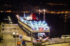 NISSOS CHIOS docked at Kavala Port